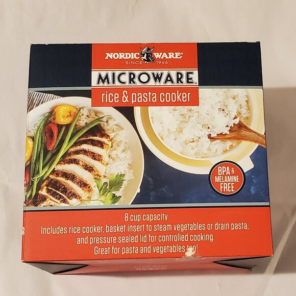 New In Box Nordic Ware Microware Rice & Pasta Cooker - Picture 1 of 5